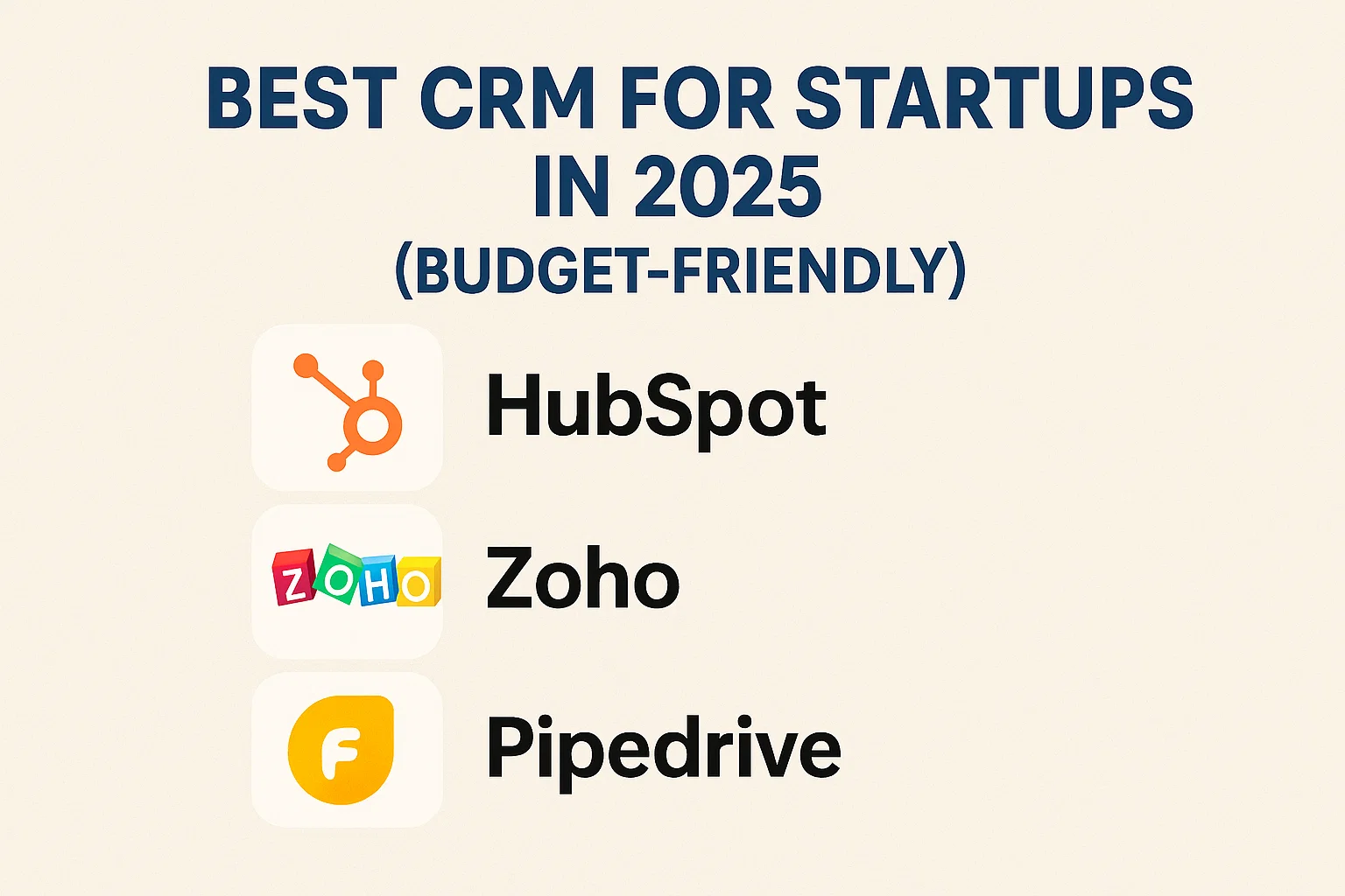 Best CRM for Startups in 2026 (Budget Friendly) Thumbnail