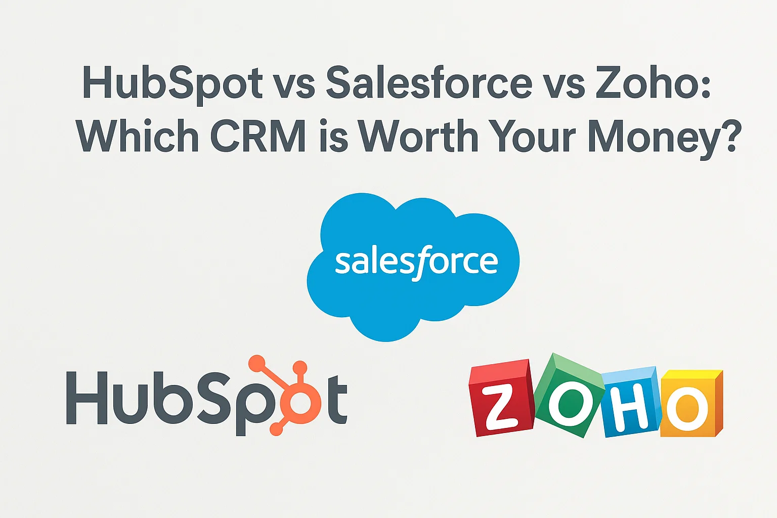 HubSpot vs Salesforce vs Zoho: Which CRM is Worth Your Money? Thumbnail